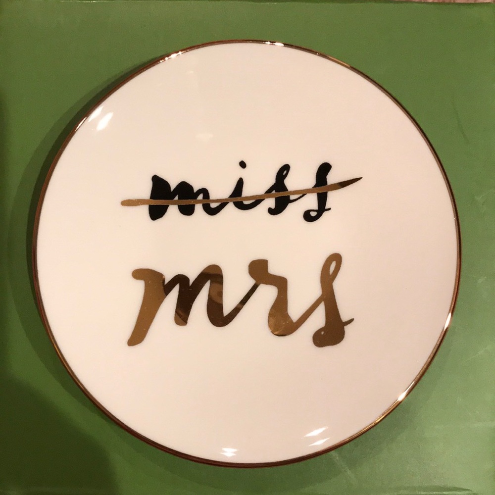 Kate Spade Miss to Mrs. Ring Dish